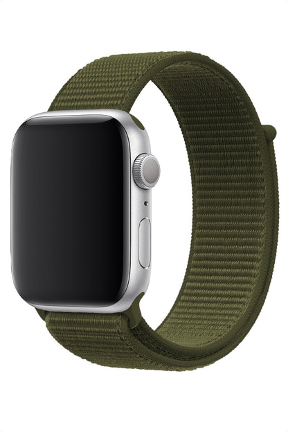 Apple Watch Uyumlu Spor Loop Kordon Haki