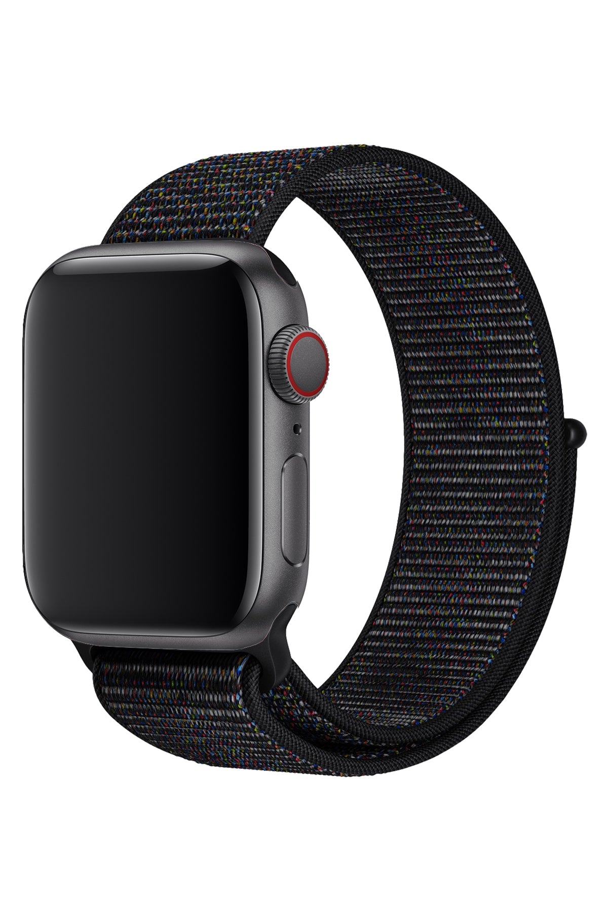 Apple Watch Uyumlu Spor Loop Kordon Kırçıllı Siyah