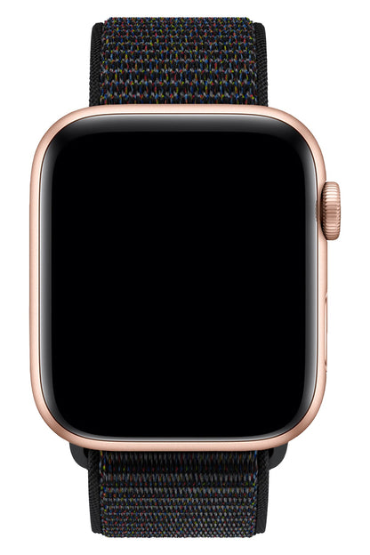 Apple Watch Uyumlu Spor Loop Kordon Kırçıllı Siyah