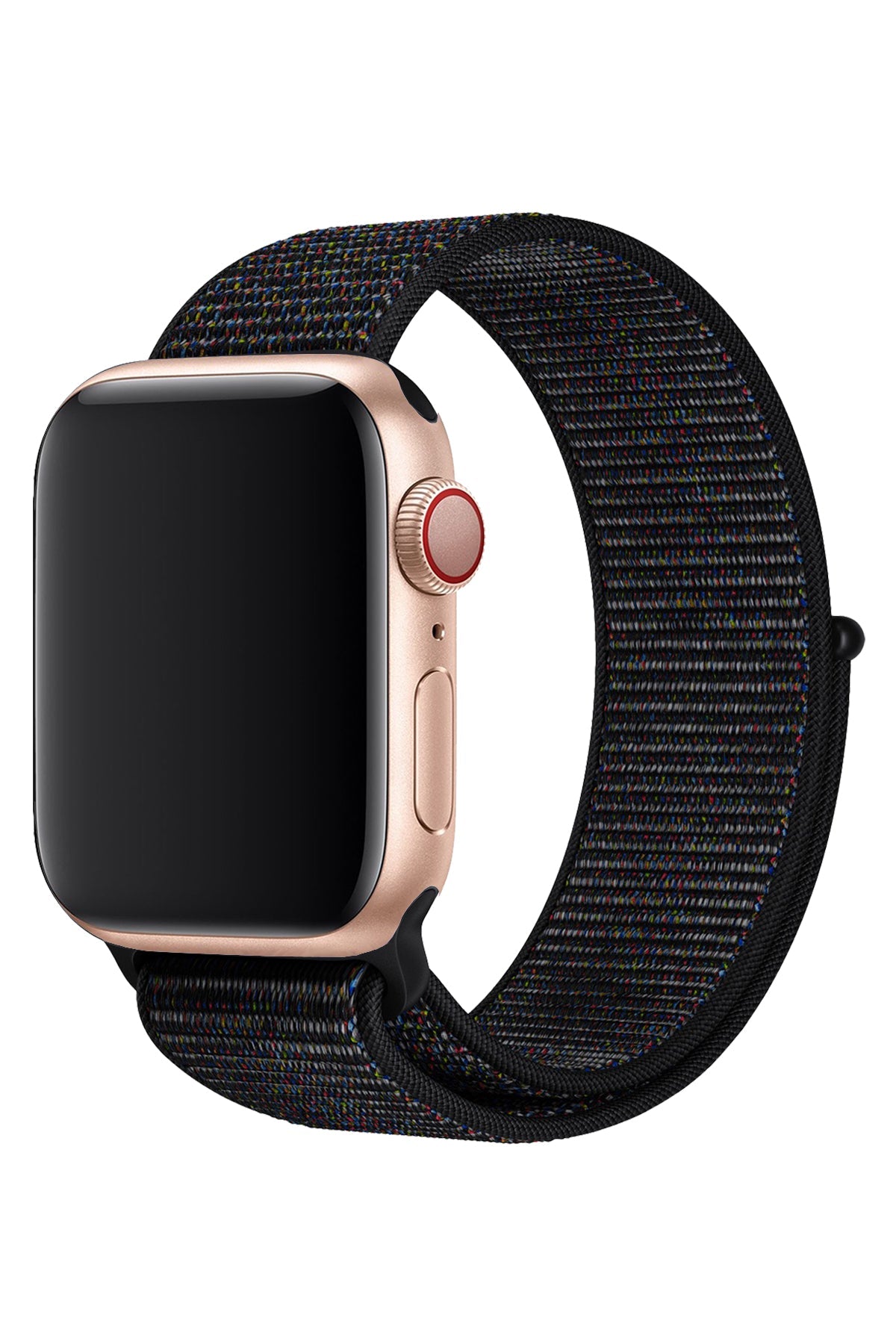 Apple Watch Uyumlu Spor Loop Kordon Kırçıllı Siyah