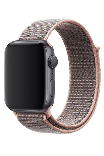 Apple Watch Uyumlu Spor Loop Kordon Kum Pembe