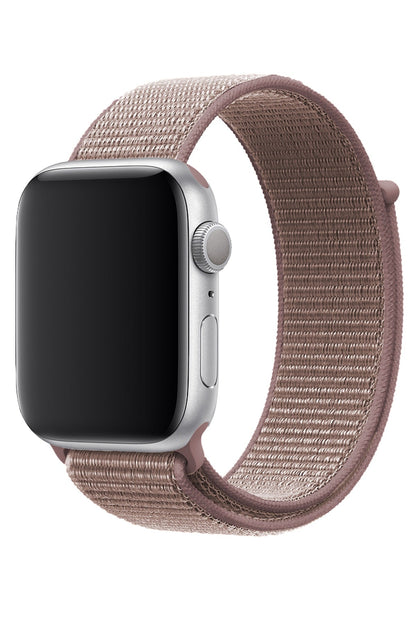 Apple Watch Uyumlu Spor Loop Kordon Puce Pembe