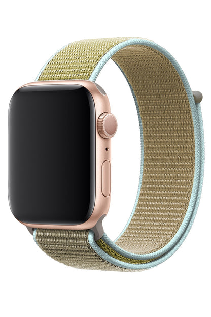 Apple Watch Uyumlu Spor Loop Kordon Yeşil Kahve