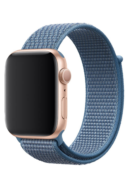 Apple Watch Uyumlu Spor Loop Kordon Pastel Mavi
