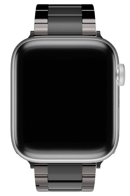 Apple Watch Uyumlu Mat Parlak Seramik Loop Kordon Siyah