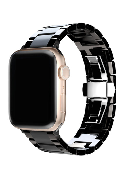 Apple Watch Uyumlu Mat Parlak Seramik Loop Kordon Siyah
