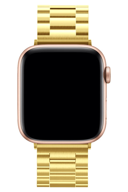 Apple Watch Uyumlu Üç Bakla Çelik Loop Kordon Altın