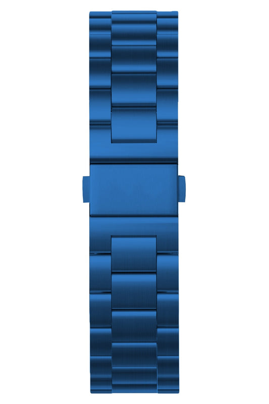 Apple Watch Uyumlu Üç Bakla Çelik Loop Kordon Mavi