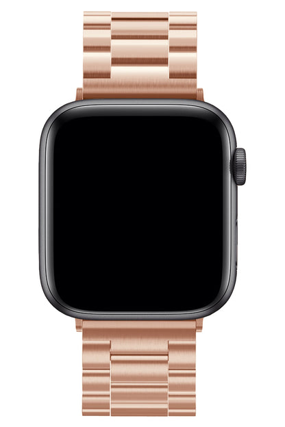 Apple Watch Uyumlu Üç Bakla Çelik Loop Kordon Rose Gold