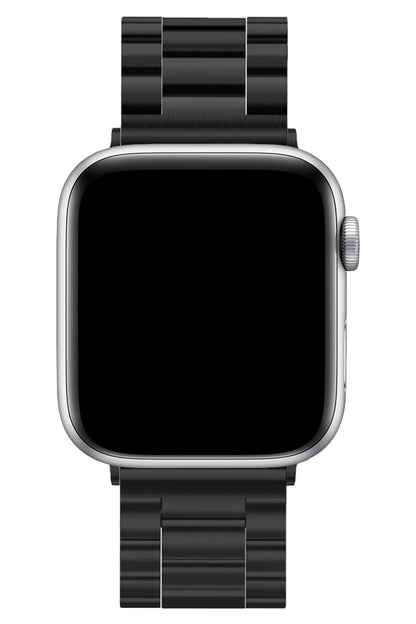 Apple Watch Uyumlu Üç Bakla Çelik Loop Kordon Siyah