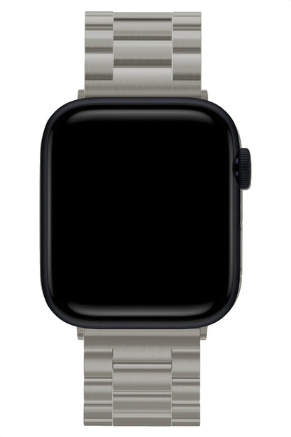Apple Watch Uyumlu Üç Bakla Çelik Loop Kordon Titanyum