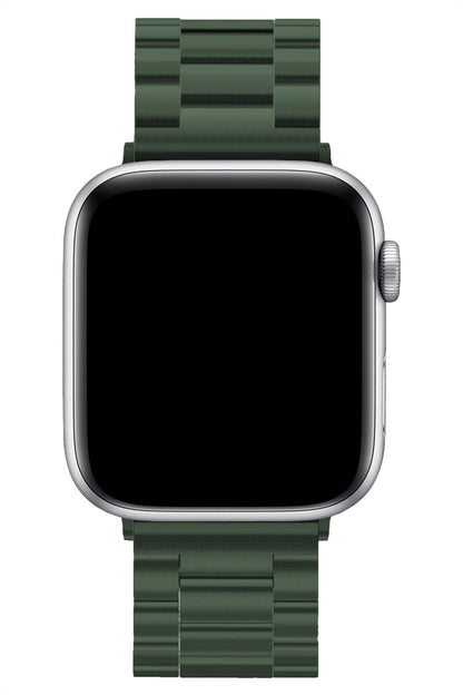 Apple Watch Uyumlu Üç Bakla Çelik Loop Kordon Yeşil