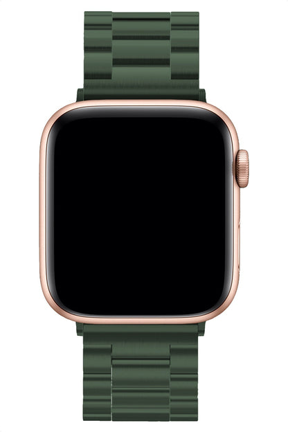 Apple Watch Uyumlu Üç Bakla Çelik Loop Kordon Yeşil