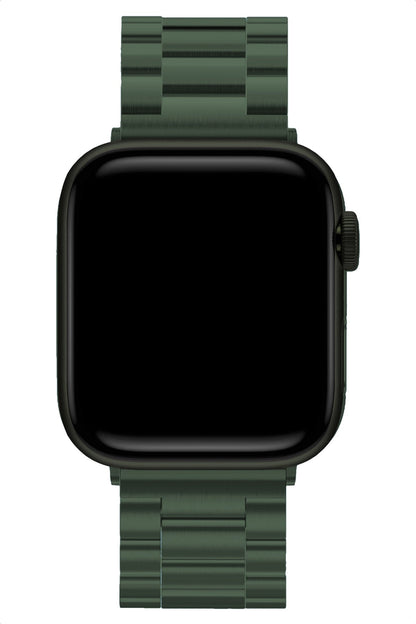 Apple Watch Uyumlu Üç Bakla Çelik Loop Kordon Yeşil