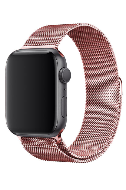 Apple Watch Uyumlu Metal Milano Loop Rose Gold