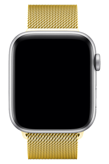 Apple Watch Uyumlu Metal Milano Loop Altın