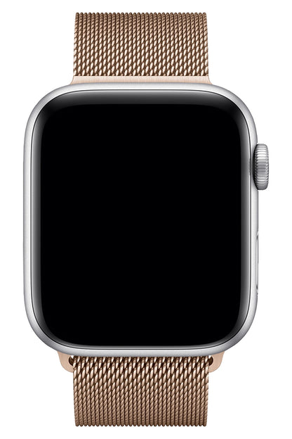 Apple Watch Uyumlu Metal Milano Loop Gold
