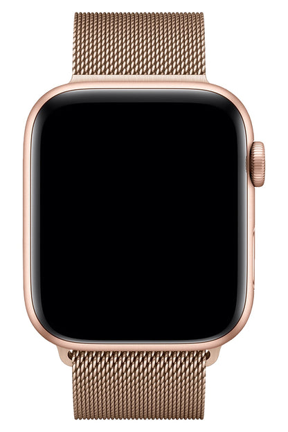 Apple Watch Uyumlu Metal Milano Loop Gold