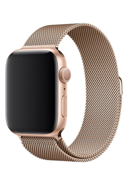 Apple Watch Uyumlu Metal Milano Loop Gold