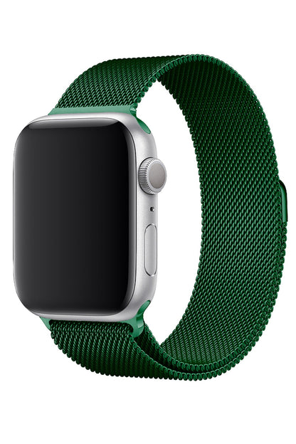Apple Watch Uyumlu Metal Milano Loop Cam Yeşil