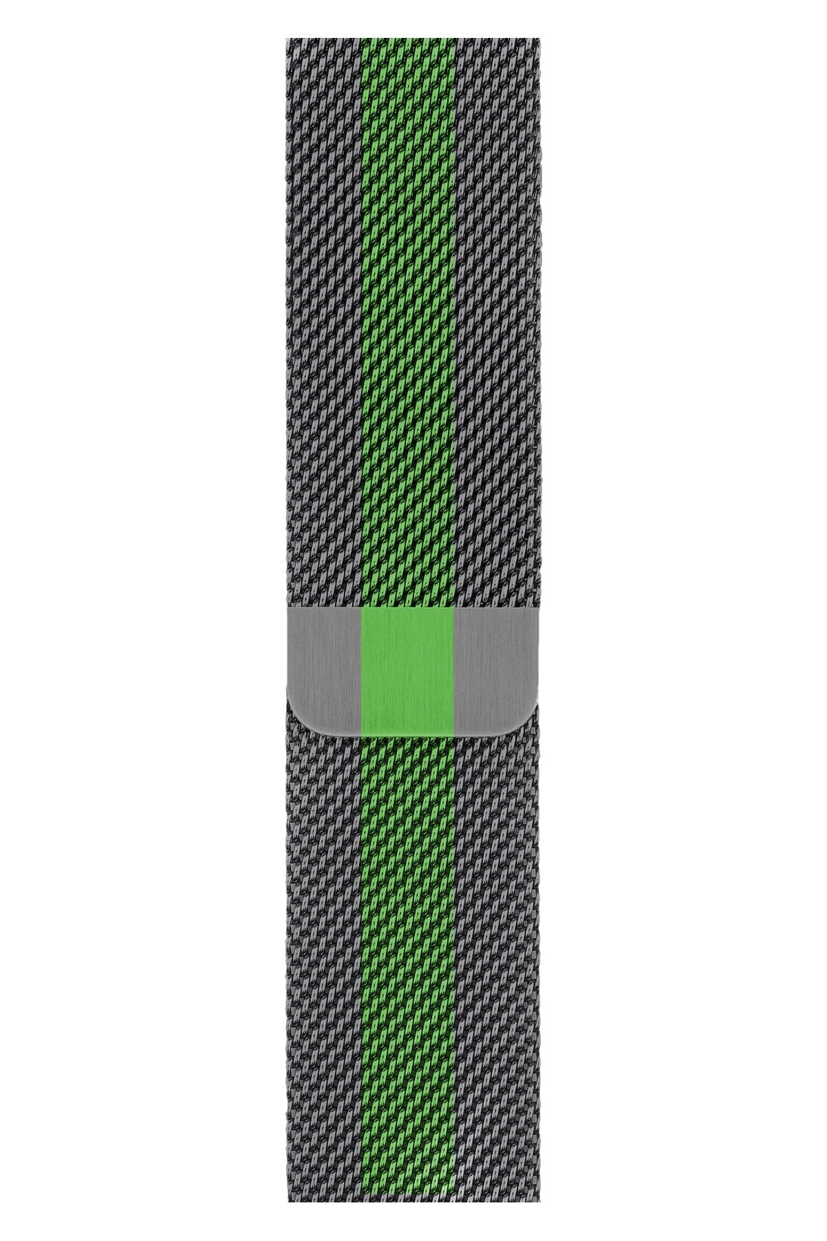 Apple Watch Uyumlu Metal Milano Loop Duman Yeşil Kordon