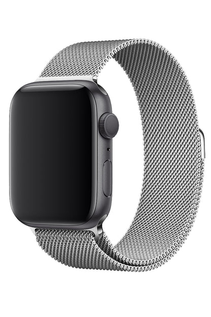 Apple Watch Uyumlu Metal Milano Loop Gümüş