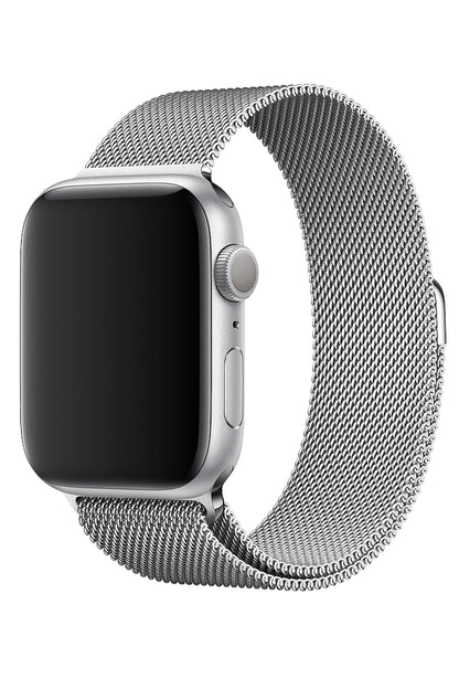 Apple Watch Uyumlu Metal Milano Loop Gümüş