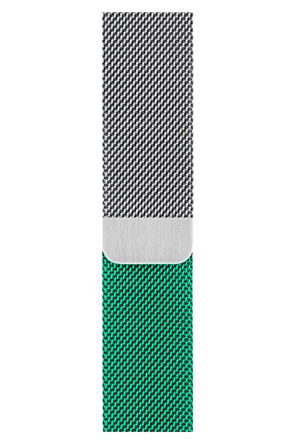 Apple Watch Uyumlu Metal Milano Loop Gümüş Nane