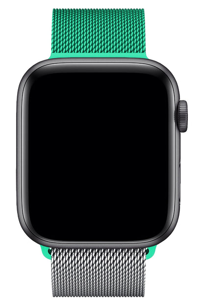 Apple Watch Uyumlu Metal Milano Loop Gümüş Nane
