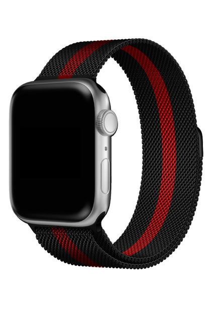 Apple Watch Uyumlu Metal Milano Loop Racing Red