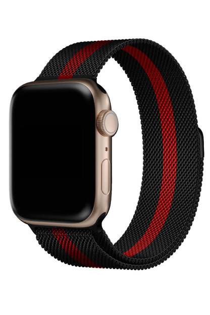 Apple Watch Uyumlu Metal Milano Loop Racing Red
