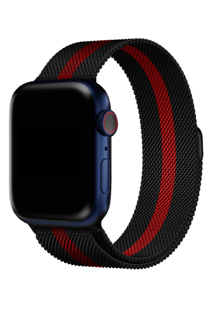 Apple Watch Uyumlu Metal Milano Loop Racing Red