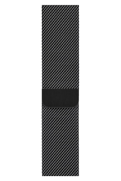 Apple Watch Uyumlu Metal Milano Loop Siyah
