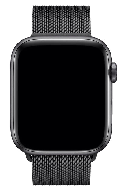 Apple Watch Uyumlu Metal Milano Loop Siyah