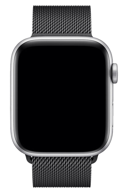 Apple Watch Uyumlu Metal Milano Loop Siyah