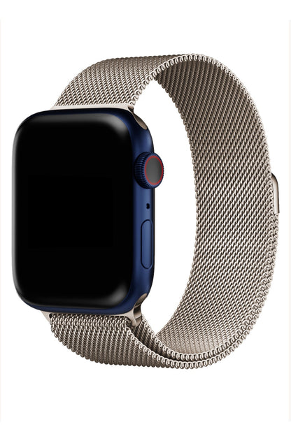Apple Watch Uyumlu Metal Milano Loop Starlight