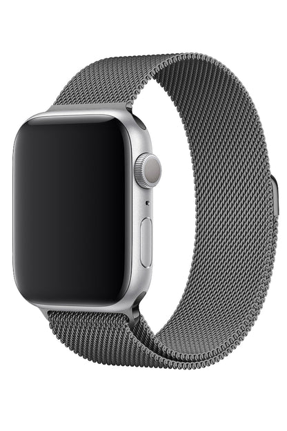 Apple Watch Uyumlu Metal Milano Loop Uzay Gri