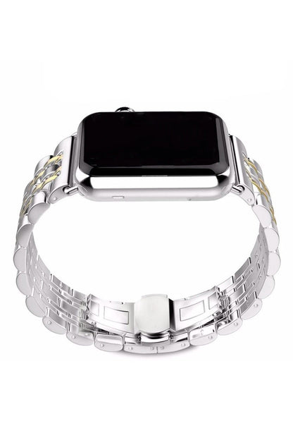 Apple Watch Uyumlu Klasik Çelik Loop Kordon Gold
