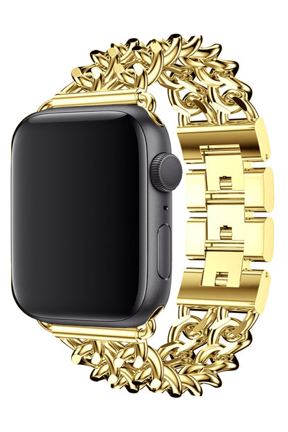 Apple Watch Uyumlu Çelik Zincir Loop Kordon Gold