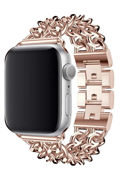 Apple Watch Uyumlu Çelik Zincir Loop Kordon Rose Gold