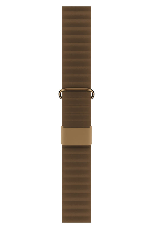 Apple Watch Uyumlu Premium Deri Loop Kordon Tawny