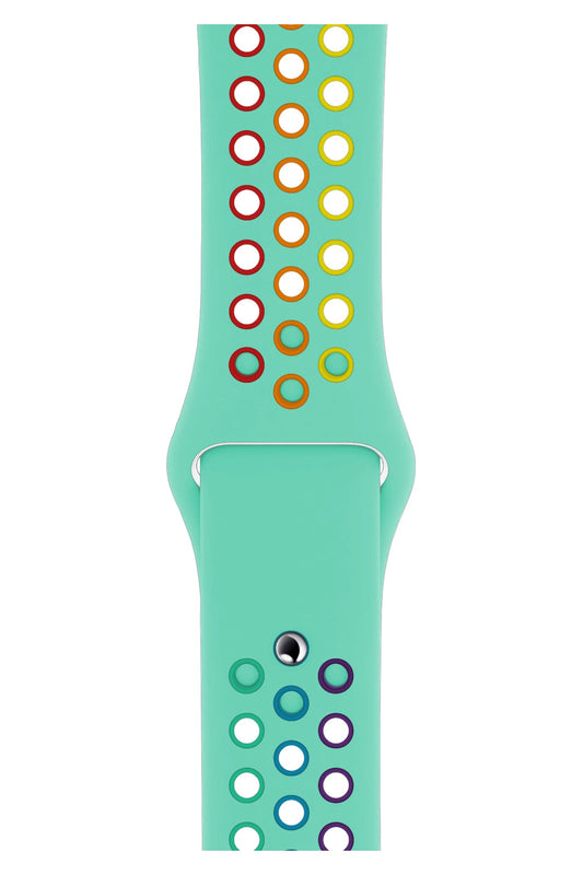Apple Watch Uyumlu Silikon Delikli Spor Kordon Amazonit