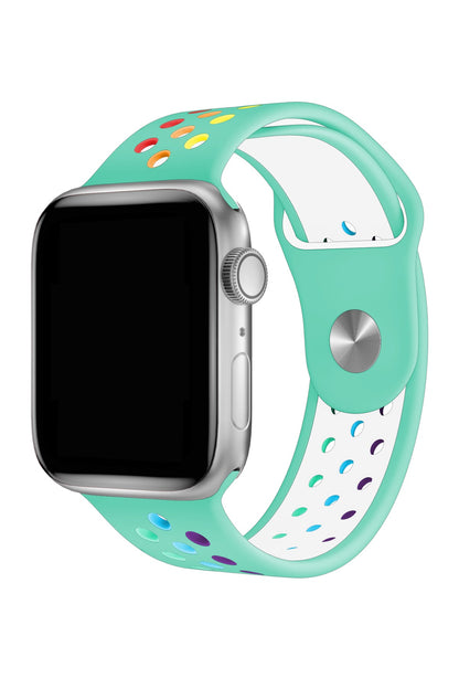 Apple Watch Uyumlu Silikon Delikli Spor Kordon Amazonit