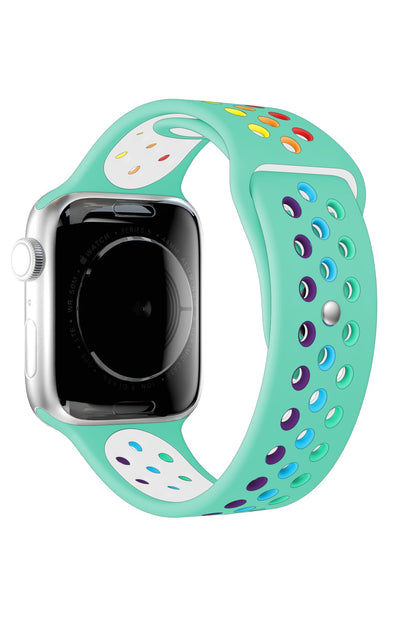 Apple Watch Uyumlu Silikon Delikli Spor Kordon Amazonit