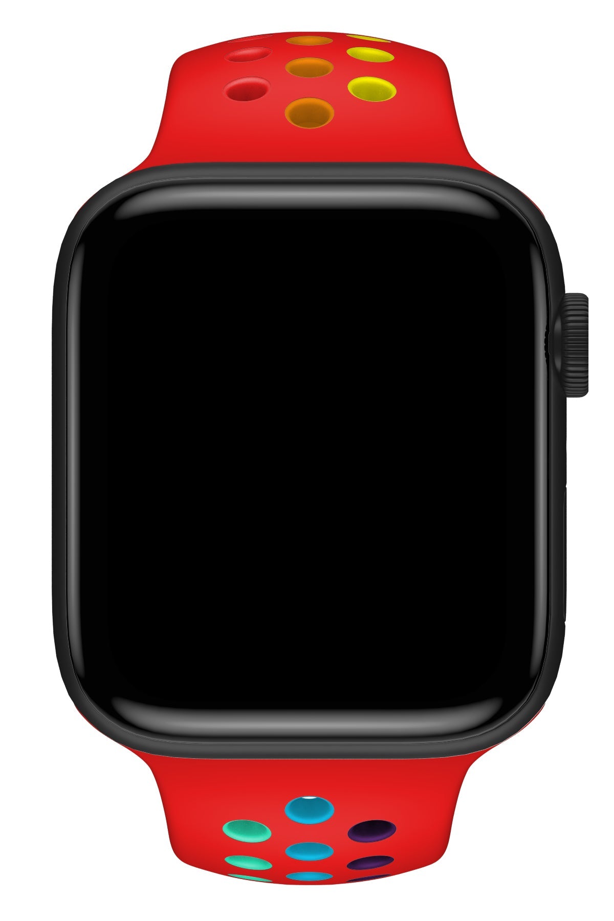 Apple Watch Uyumlu Silikon Delikli Spor Kordon Lal