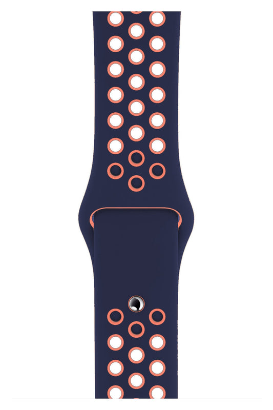 Apple Watch Uyumlu Silikon Delikli Spor Kordon Pinkish