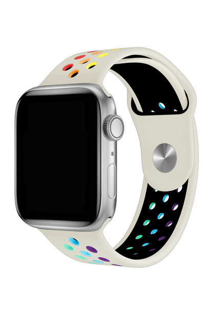 Apple Watch Uyumlu Silikon Delikli Spor Kordon Selenit