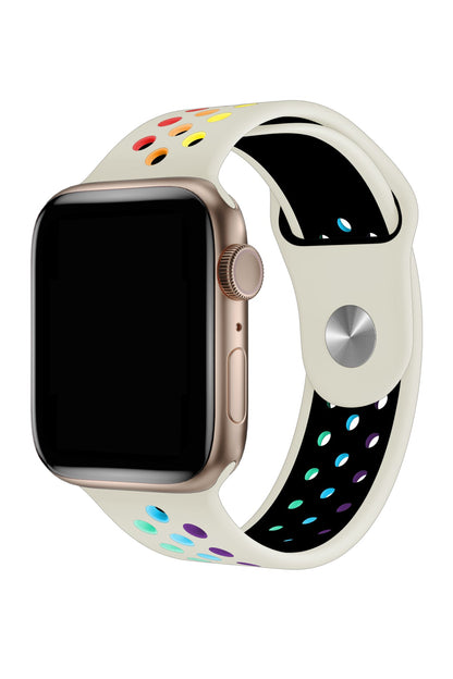 Apple Watch Uyumlu Silikon Delikli Spor Kordon Selenit