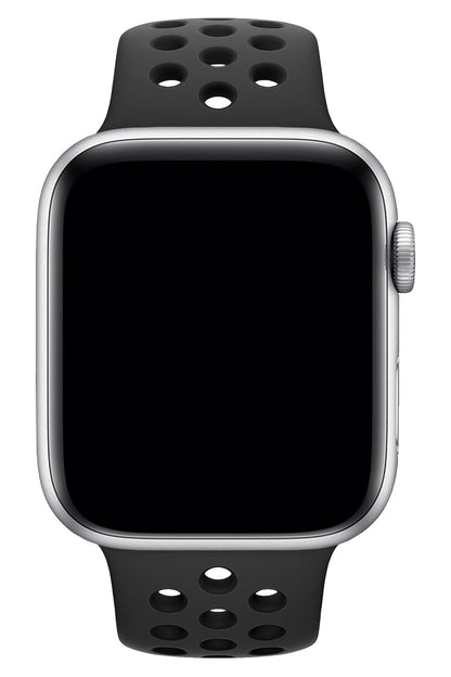 Apple Watch Uyumlu Silikon Delikli Spor Kordon Petrol Siyah