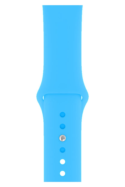 Apple Watch Uyumlu Silikon Spor Kordon Bebek Mavi